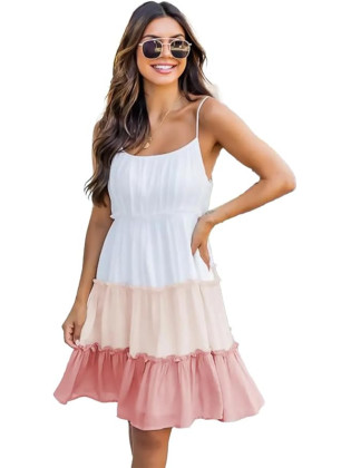 Summer Dress Multi-Color in White, Beige, and Pink - Your Perfect Companion for a Radiant Summer
